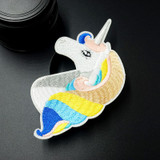 Unicorn (Size:6.5X11.4cm) DIY Cloth Badges Mend Decorate Iron On Patch Clothes Apparel Sewing Decoration Applique Sew On Patches