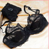underwear women bra set black mesh ultra-thin Plus Size lingerie sexy transparent lace bra And Panty Set push up lace brassiere underwear women bra set black mesh ultra-thin Plus Size lingerie sexy transparent lace bra And Panty Set push up lace brassiere