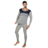 Underwear Leisure Suit Warm Thermal Underwear Mens Long Johns Thermal Underwear Thick Cotton Printed Long Johns Set