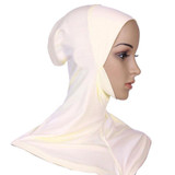 Under Scarf Hat Bone Bonnet Full Neck Cover Inner Muslim Cotton Hijab Cap Islamic Head Wear Hat Underscarf Scarves Turban Shawl
