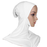 Under Scarf Hat Bone Bonnet Full Neck Cover Inner Muslim Cotton Hijab Cap Islamic Head Wear Hat Underscarf Scarves Turban Shawl