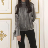 TWOTWINSTYLE 2017 Autumn Long Sleeve women's blouses shirts Female Lace Up Cuffs Tops casual Fashion Korean Clothing