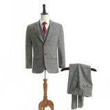 Two Buttons Groom Tuxedo 7 Colors Groomsmen Notch Lapel Wedding/Dinner Suits Best Man Bridegroom (Jacket+Pants+Vest) C60