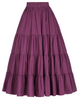 Tutu Skirt Silps Swing Rockabilly Petticoat Wide Hem Cotton Maxi Skirt Long Retro Skirt Petticoat Underskirt for Wedding Bridal
