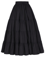 Tutu Skirt Silps Swing Rockabilly Petticoat Wide Hem Cotton Maxi Skirt Long Retro Skirt Petticoat Underskirt for Wedding Bridal