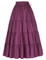 Tutu Skirt Silps Swing Rockabilly Petticoat Wide Hem Cotton Maxi Skirt Long Retro Skirt Petticoat Underskirt for Wedding Bridal
