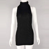 Turtleneck Sleeveless Sweater Summer Virgin Killer Pullovers Japanes Knitted Sexy Backless Women Sweaters And Pullovers BN1475