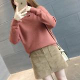 Turtleneck knitting sweater 2017 New women Casual cotton knitted winter sweater pullover female 2017 Autumn winter jumper