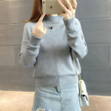 Turtleneck knitting sweater 2017 New women Casual cotton knitted winter sweater pullover female 2017 Autumn winter jumper