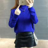 Turtleneck knitting sweater 2017 New women Casual cotton knitted winter sweater pullover female 2017 Autumn winter jumper