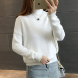Turtleneck knitting sweater 2017 New women Casual cotton knitted winter sweater pullover female 2017 Autumn winter jumper