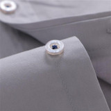 VISADA JAUNA 2017 New Men Shirts Business Long Sleeve Turn-down Collar 100% Cotton Male Shirt Slim Fit Popular Designs N837