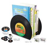 Vinyl Record Book Shelves Rack Paper Magazine Holder Multifunction Storage Hanger Home Office Desktop Book Box Plastic Bookshelf