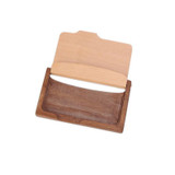 Vintage Wooden Business Card Storage Box ID Credit Cards Holder Case Organization Desktop Decoration Home Office Supplies ZA3194