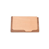 Vintage Wooden Business Card Storage Box ID Credit Cards Holder Case Organization Desktop Decoration Home Office Supplies ZA3194