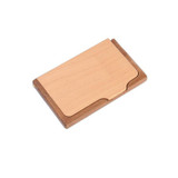 Vintage Wooden Business Card Storage Box ID Credit Cards Holder Case Organization Desktop Decoration Home Office Supplies ZA3194