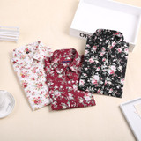 Vintage Women Shirts Long Sleeves Cotton Blouses Turn Down Collar Floral Shirts Blusas Femininas Fashion Women Shirt Tops