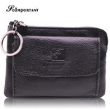 Vintage Wallet Purse Designer Brand Wallet Female Genuine Leather Women Wallets Luxury Mini Small Coin Purse Wallet Key Ring