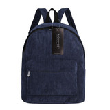 Vintage Unisex Corduroy Backpack Casual Preppy Chic School Bags for Teenage Girls Women Backpack Rucksack Female Backpack