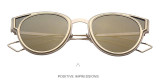 Vintage Sunglasses Women Cat Eye Sun Glasses Famous Lady Brand Designer Sunglasses Coating Mirror Glasses UV400 Lens Hot 8021