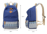 Vintage Stylish Women Backpack School bags for Teenagers Girls Ladies Bag Female Dotted Printing laptop backpacks mochilas