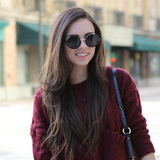 Vintage Steampunk Classic Round Metal Bridge Sunglasses