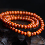 Vintage Sandalwood Buddhist Buddha Meditation  6mm 108 beads Wood Prayer Bead Mala Bracelet Women Men jewelry