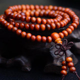 Vintage Sandalwood Buddhist Buddha Meditation  6mm 108 beads Wood Prayer Bead Mala Bracelet Women Men jewelry
