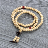 Vintage Sandalwood Buddhist Buddha Meditation  6mm 108 beads Wood Prayer Bead Mala Bracelet Women Men jewelry