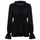 Vintage Ruffle Chiffon Blouses For Women 2017 Ladies Summer Tops Femme Long Sleeve Office Shirts Peplum Tunic Female Blusas Vintage Ruffle Chiffon Blouses For Women 2017 Ladies Summer Tops Femme Long Sleeve Office Shirts Peplum Tunic Female Blusas
