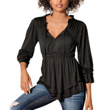 Vintage Ruffle Chiffon Blouses For Women 2017 Ladies Summer Tops Femme Long Sleeve Office Shirts Peplum Tunic Female Blusas Vintage Ruffle Chiffon Blouses For Women 2017 Ladies Summer Tops Femme Long Sleeve Office Shirts Peplum Tunic Female Blusas