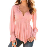 Vintage Ruffle Chiffon Blouses For Women 2017 Ladies Summer Tops Femme Long Sleeve Office Shirts Peplum Tunic Female Blusas Vintage Ruffle Chiffon Blouses For Women 2017 Ladies Summer Tops Femme Long Sleeve Office Shirts Peplum Tunic Female Blusas