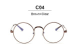 Vintage Round Glasses Men Sunglasses Women Metal Frame Clear Lens Transparent Harry Potter Eyewear Retro Female Optics Eyeglasse