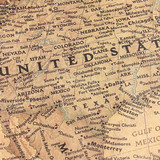 Vintage Retro Matte Kraft  Paper World Map Antique Poster Wall Sticker Home Decora 72.5*47.5CM~GS487