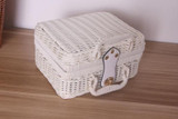 Vintage Rattan Handmade Weave Outdoor Travel Trunk Portable Storage Box Kung Fu Tea Set Picnic Suitcase Toy Basket Hand Bag New