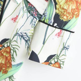 Vintage Leaves Floral Print Sashes Kimono Shirt Women 2018 New Fashion Bandage Cardigan Long Sleeve Blouse Casual Femme Blousas