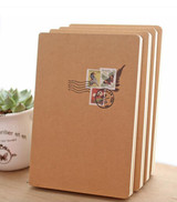 Vintage Journal Diary Book Paper School Stationery Blank Pages Sketch Notebooks Blank Kraft Paper