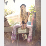 Vintage Hippie BOHO Tie Dye Gypsy Bell Bottom Loose Flare Pants