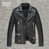 Vintage genuine leather jacket men cow leather motorcycle jackets cowskin real leather coats veste cuir homme cappotto LT1036