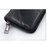 Vintage Genuine Leather Long Women Wallets Sheepskin Patchwork Soft Natural Lady Leather Wallet Clutch Female Purse Card Holders