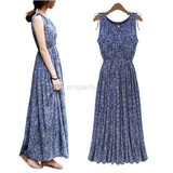 Vintage Floral Women Summer Boho Long Maxi Long Maxi Beach Sundress Dress Vestidos Plus Size