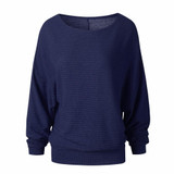 High Quality Sweater Women Autumn Winter Loose Long Batwing Sleeve Sweater Tops New Fashion Pullovers Thin Sweaters Jumper