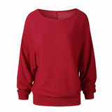 High Quality Sweater Women Autumn Winter Loose Long Batwing Sleeve Sweater Tops New Fashion Pullovers Thin Sweaters Jumper