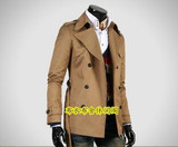 High quality slim trench coat men overcoat mens clothing khaki double breasted outerwear casaco masculino classic casual 9XL
