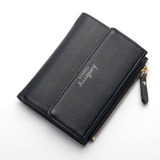 High Quality PU Leather Wallets Women Lovely Letter Priting Zipper &amp; Clasp Coin Pocket Short Purse Clutch Small Wallet Female