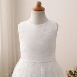 High Quality Princess Lace Flower Girl Dresses 2018 Girls Pageant Dresses First Communion Dresses Evening Party Dress