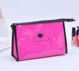 High Quality Patent Leather Makeup Bag Make Up Bags Female Zipper Cosmetic Bag Lady Cosmetic Cases Travel Organizer Bag SC0220M