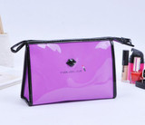 High Quality Patent Leather Makeup Bag Make Up Bags Female Zipper Cosmetic Bag Lady Cosmetic Cases Travel Organizer Bag SC0220M
