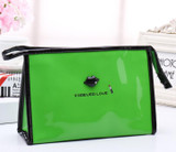 High Quality Patent Leather Makeup Bag Make Up Bags Female Zipper Cosmetic Bag Lady Cosmetic Cases Travel Organizer Bag SC0220M