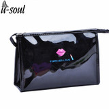 High Quality Patent Leather Makeup Bag Make Up Bags Female Zipper Cosmetic Bag Lady Cosmetic Cases Travel Organizer Bag SC0220M